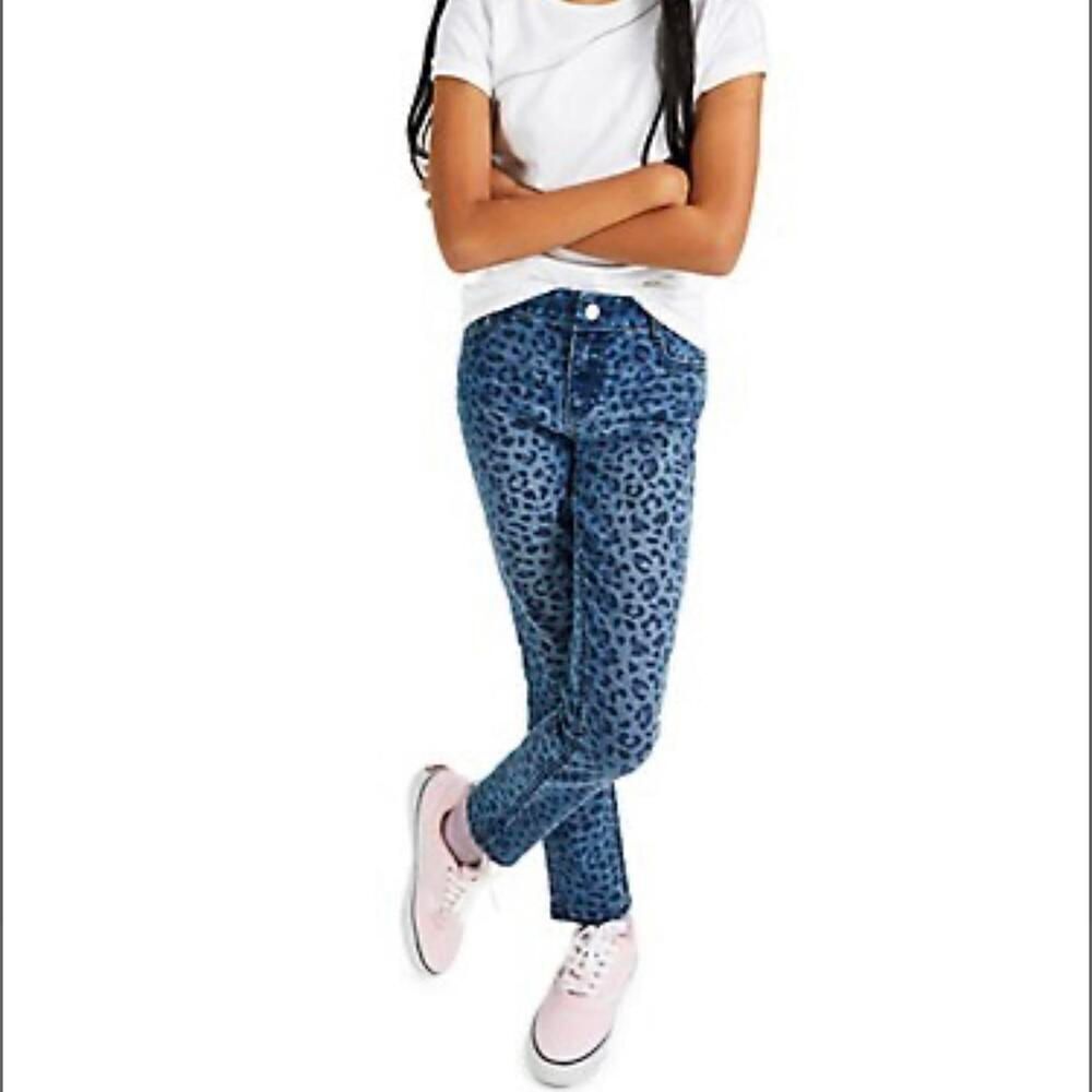 Epic Threads Girl's Leopard Print Skinny Jeans Size 10 New